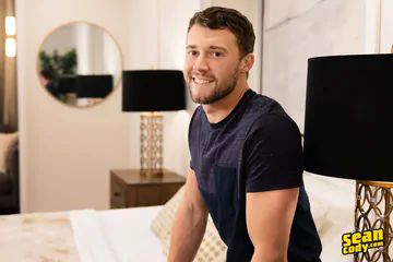 Studs in bed bareback fucking