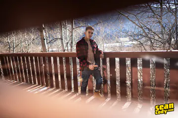 Guys on a cabin trip fucking