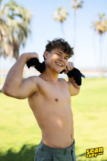 Cute beefy boy getting fucked