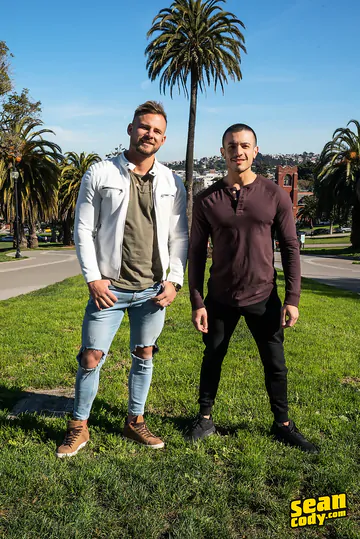 Smooth stud fucking a hairy