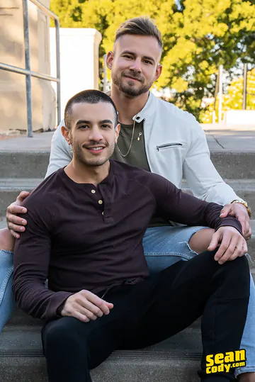 Smooth stud fucking a hairy