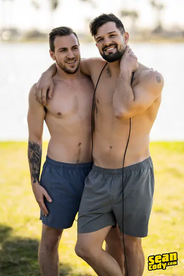 Studs with beards having some fun
