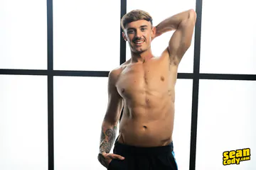 Handsome moustache guy gets fucked