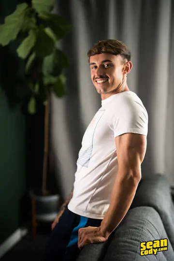 Handsome moustache guy gets fucked