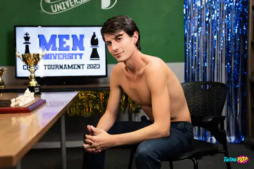 Shaved dick boy gets fucked