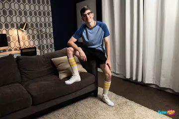Brown haired guy getting fucked