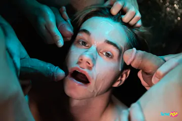 Horny boys having a foursome