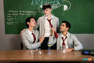 Threesome porn with Jake Preston