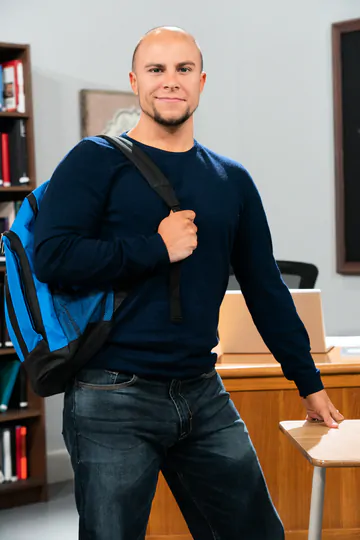 Two men and a woman boning