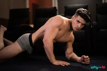 Gay porn stars and a blonde chick