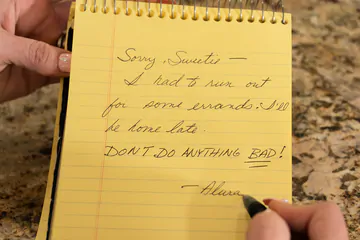 Blonde woman and two guys