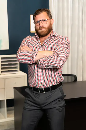 Two men and a huge woman