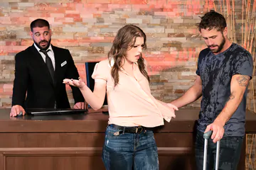 Four people making bisexual porn