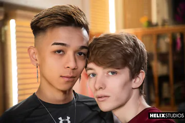 Ripped Asian twink fucking ass