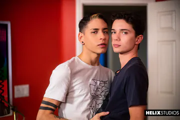 Twinks having bareback sex