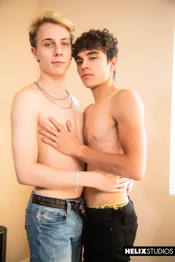 Curly boy gets fucked in the ass