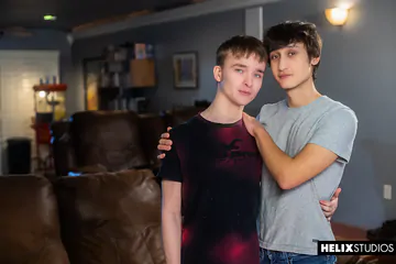 Skinny boy gets cock in the ass