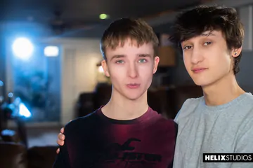 Skinny boy gets cock in the ass