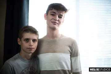 Twinks in bed having sex