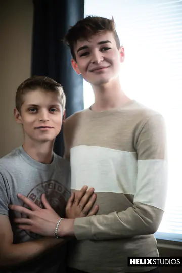 Twinks in bed having sex