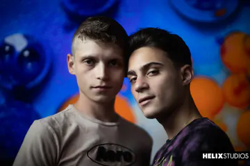 Cute blonde boy gets boned