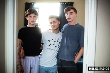 Threesome porn from Helix Studios