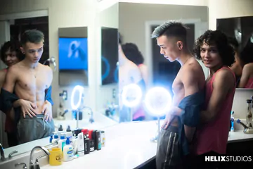 Ripped Asian twink fucking ass