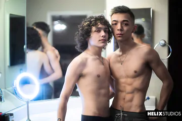 Ripped Asian twink fucking ass