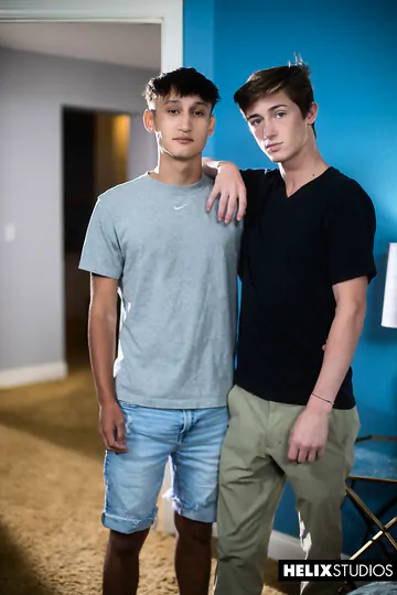 Boys with shaved dicks having sex