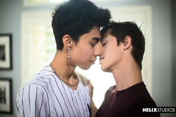 Skinny gay boys having sex