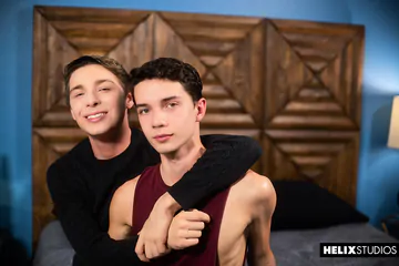 Handsome twinks having sex
