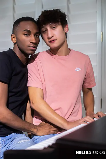 Interracial boys bareback fucking
