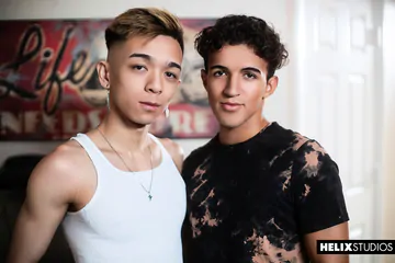 Ripped Asian boy fucking a Latino