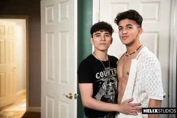 Tattooed Latino boy fucking smooth ass