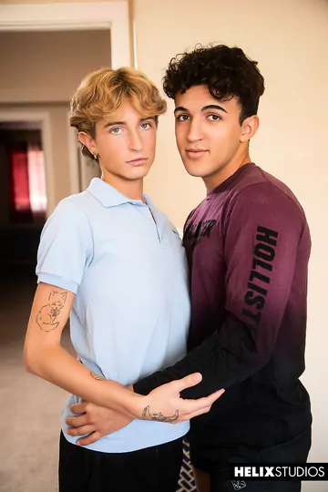 Slim blonde boy gets fucked