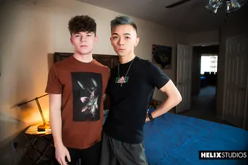 Asian twink fucking Silas Brooks