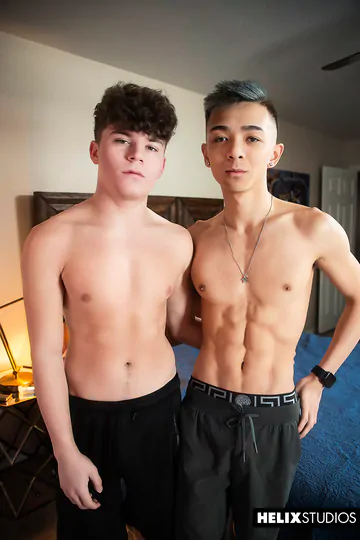 Asian twink fucking Silas Brooks