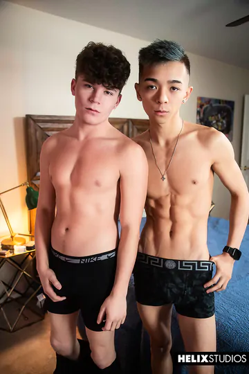 Asian twink fucking Silas Brooks