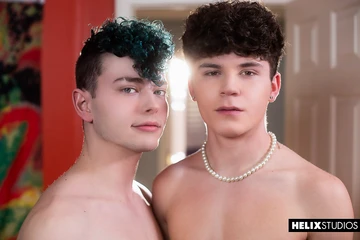 Flip fucking with cute Silas Brooks