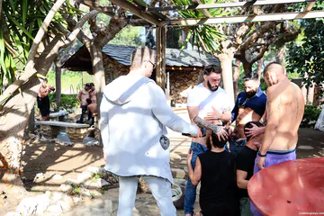 Trailer park guys having an orgy