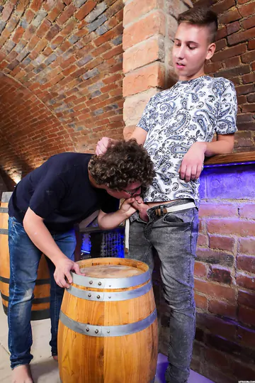 Bisexual fuckfeast in the cellar