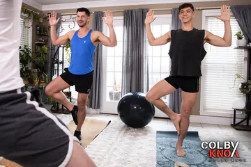 Yoga guys fucking each other