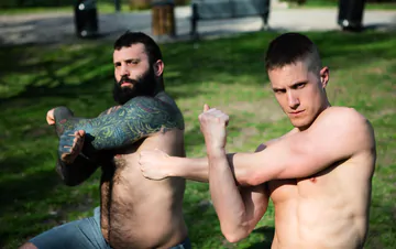 Markus Kage fucking a smooth stud