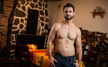 Three horny guys getting busy