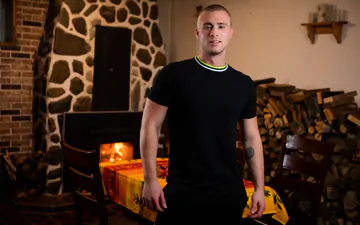 Three horny guys getting busy