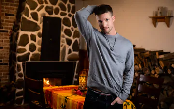 Three horny guys getting busy