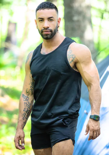 Porn stars fucking in a tent