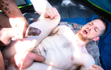 Porn stars fucking in a tent