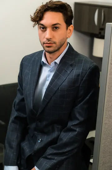 Two guys in an office fucking