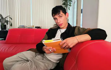 Latin boy getting big fat cock